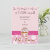 Cupcake & Polka Dots Kaart (Staand voorkant)