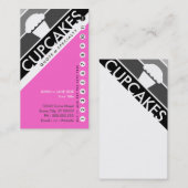 cupcake-ponskaart (koop 11 gratis) klantenkaartje (Voorkant / Achterkant)