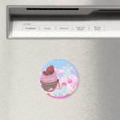 Cupcake Pooping Unicorns Magneet (Insitu (Vaatwasser))