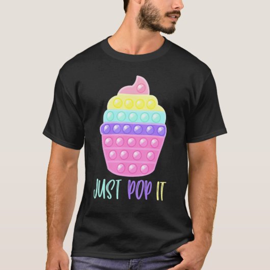 Cupcake Pop it Pop Fidget Speelgoed Funny T-shirt (Voorkant)