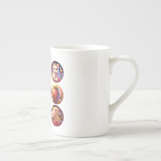 Cupcake Porselein Kop (Rechts)