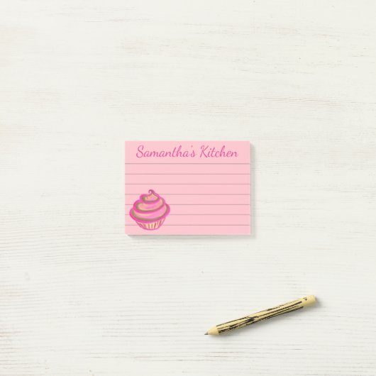 Cupcake Post Het Noten Gift Post-it® Notes (Op bureau)