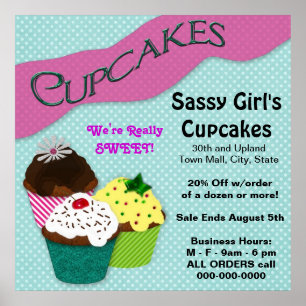 CUPCAKE POSTER - GROTE ADVERTISING - PERSONALIZE