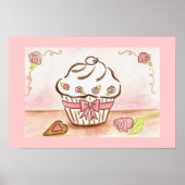 Cupcake-Poster Poster (Voorkant)