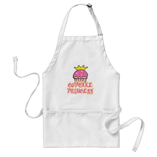 Cupcake Princess Standaard Schort (Voorkant)