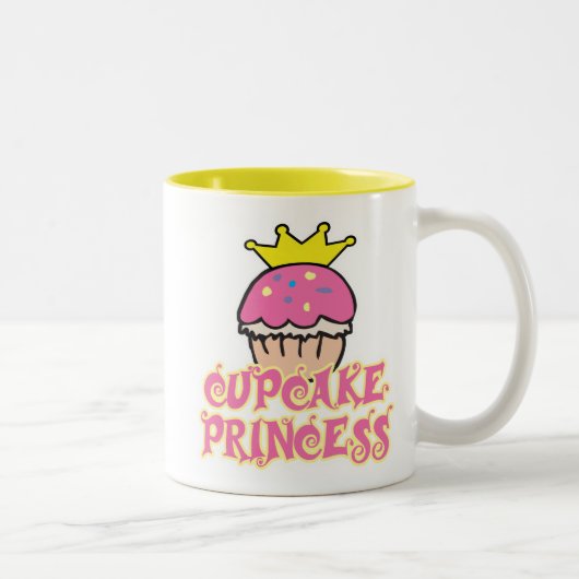 Cupcake Princess Tweekleurige Koffiemok (Rechts)