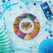 cupcake print kids Verjaardagsfeestje Papier Bord (Feest)