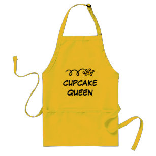 Cupcake Queen Aprons voor vrouwen   geel Standaard Schort