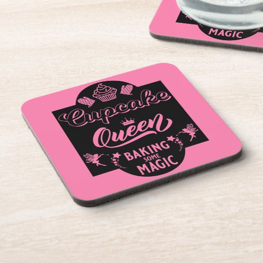Cupcake Queen Bier Onderzetter (Linkerzijde)