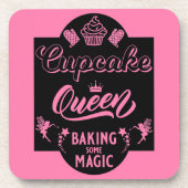 Cupcake Queen Bier Onderzetter (Voorkant)