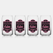 Cupcake Queen Blikvorm Glas (Voorkant)