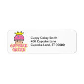 Cupcake Queen Etiket (Voorkant)