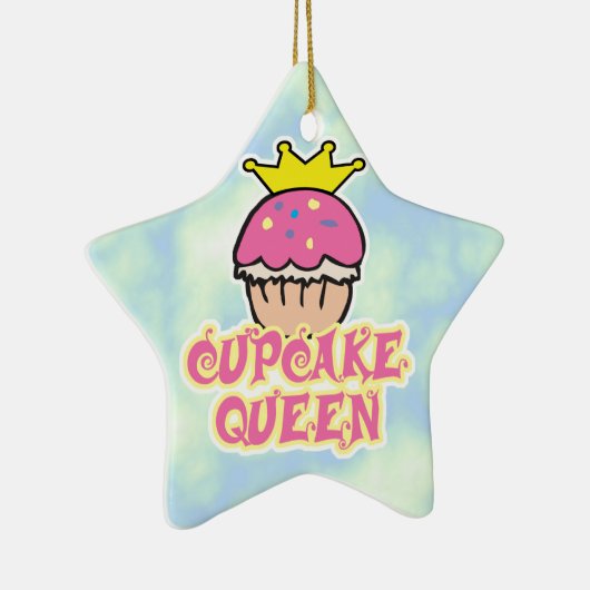 Cupcake Queen Keramisch Ornament (Rechts)