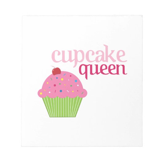 Cupcake Queen Notitieblok (Voorkant)