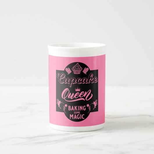 Cupcake Queen Porselein Kop (Voorkant)