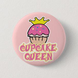 Cupcake Queen Ronde Button 5,7 Cm