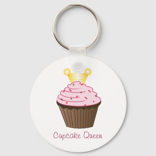 Cupcake Queen Sleutelhanger (Voorkant)