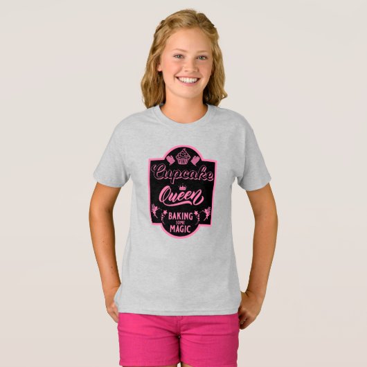 Cupcake Queen T-shirt (Voorkant volledig)