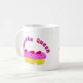 "Cupcake Queen" T-Shirts en Gifts Koffiemok (Voorkant links)