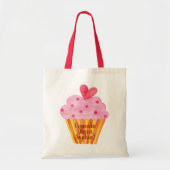 Cupcake Queen waterverf - NAAM - Canvas tas (Voorkant)
