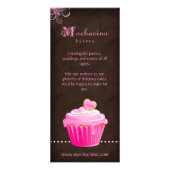 Cupcake Rack Kaart Brochure Schattige Roze (Voorkant)