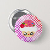 Cupcake Rainbow Ronde Button 5,7 Cm (Voorkant /achterkant)