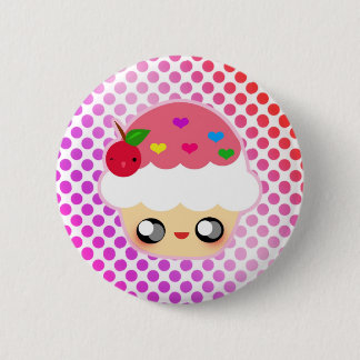 Cupcake Rainbow Ronde Button 5,7 Cm