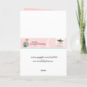 Cupcake recept kerstkaart feestdagen kaart (Achterkant)