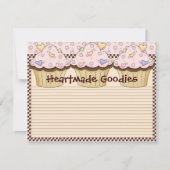 Cupcake Recipe Kaart (Voorkant)