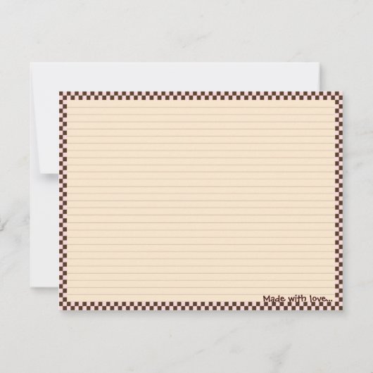 Cupcake Recipe Kaart (Achterkant)