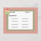 Cupcake Recipe Kaart (Voorkant)