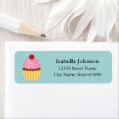 Cupcake Return-adreslabels Etiket (Insitu)