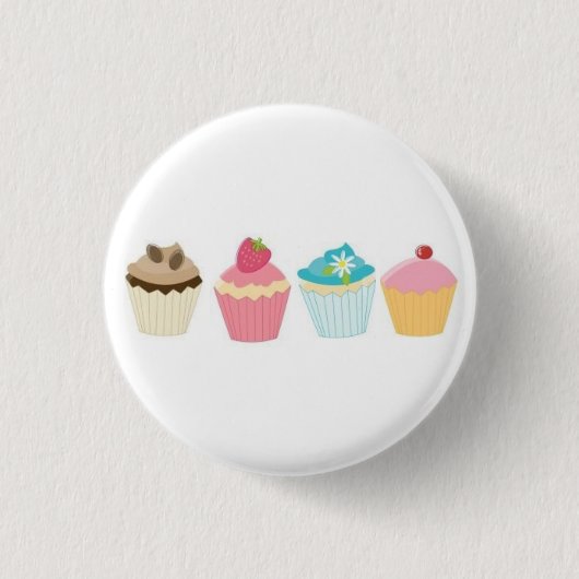 Cupcake Ronde Button 3,2 Cm (Voorkant)