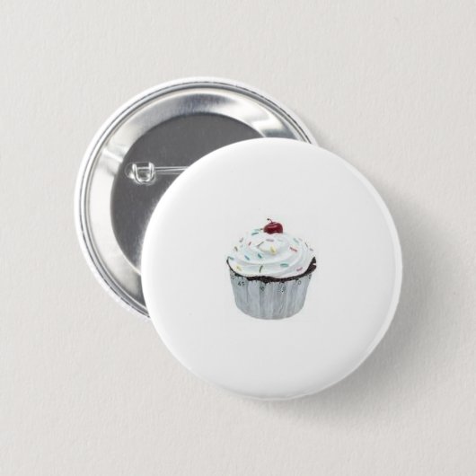 cupcake ronde button 5,7 cm (Voorkant /achterkant)