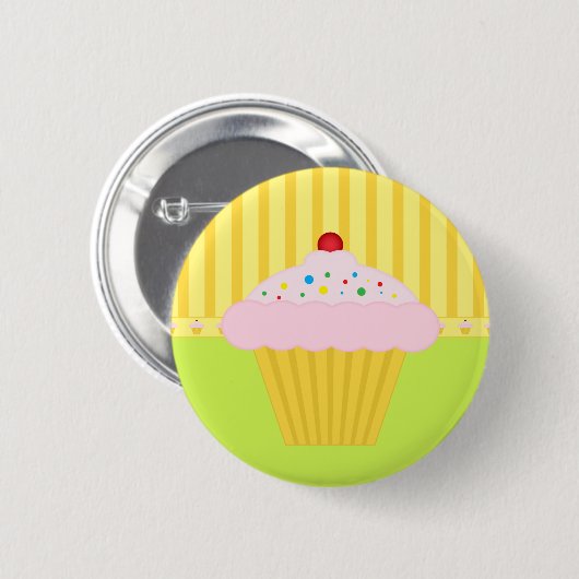 Cupcake Ronde Button 5,7 Cm (Voorkant /achterkant)