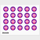 Cupcake Ronde Sticker (Vel)