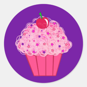 Cupcake Ronde Sticker