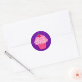 Cupcake Ronde Sticker (Envelop)