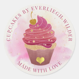 Cupcake Ronde Sticker