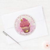 Cupcake Ronde Sticker (Envelop)