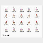 Cupcake Ronde Sticker (Vel)