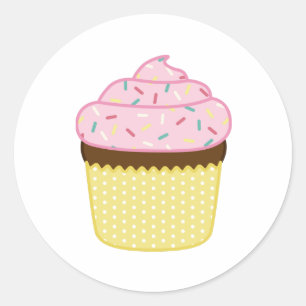 Cupcake Ronde Sticker