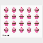 Cupcake Ronde Sticker (Vel)