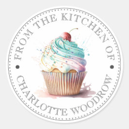 Cupcake Ronde Sticker
