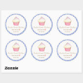 Cupcake Ronde Sticker (Vel)