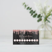 Cupcake Roos Gold Glitter Drift Bakery Chef Black Klantenkaartje (Staand voorkant)