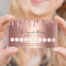 Cupcake Roos Gold Koper Glitter Drift Bakery Chef