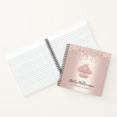 Cupcake Roos Gold Pastry Bakery Glitter Drivers Notitieboek (Binnen)