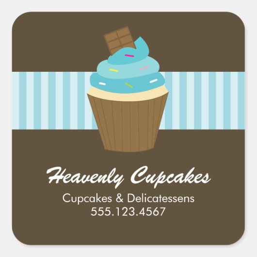 Cupcake Round Sticker (Voorkant)