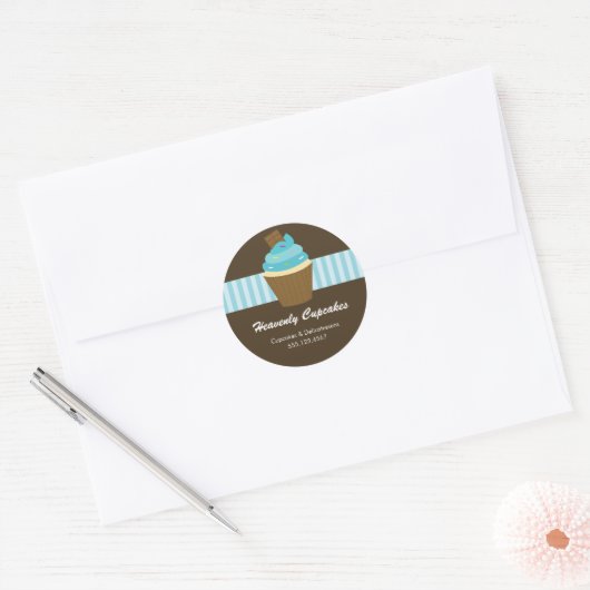 Cupcake Round Sticker (Envelop)
